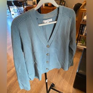 LOFT Women's Cardigan in Soft Blue